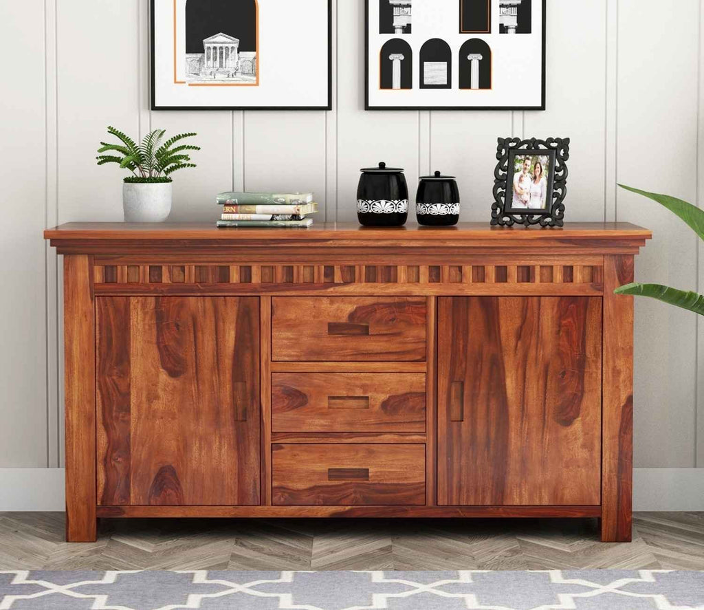 Adolph Sheesham Wood Sideboard and Cabinet