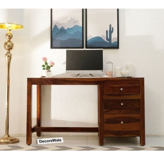 Cedarglow Study Table With Three Drawers