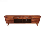 Melvina Sheesham Wood Tv Unit with Cupboards Drawers and Shelve Storage