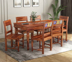 Boho 6 Seater Dining Table Set