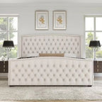 Modern Upholstered King Size Bed – Premium Fabric Bed