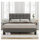 Modern Upholstered King Size Bed | Premium Fabric Bed