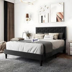 Modern Upholstered King Size Bed | Premium Fabric Bed