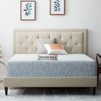 Modern Upholstered King Size Bed | Premium Fabric Bed