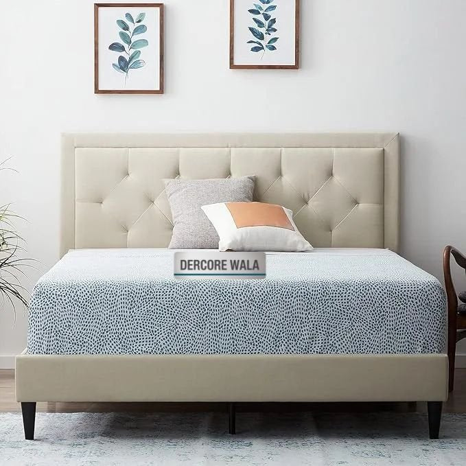 Modern Upholstered King Size Bed | Premium Fabric Bed