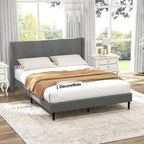 Modern Upholstered King Size Bed | Premium Fabric Bed