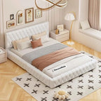 Modern Upholstered Queen Size Bed | Premium Fabric Bed