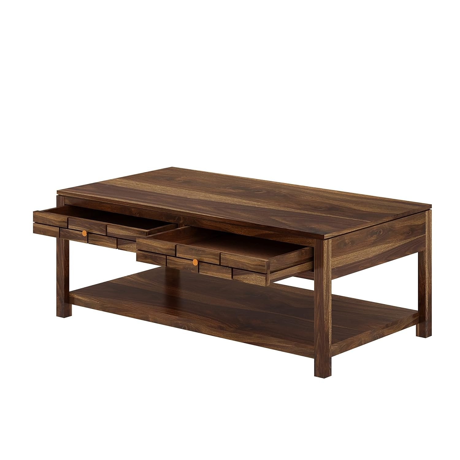 Drizzlo Solid Sheesham Wood Coffee Table