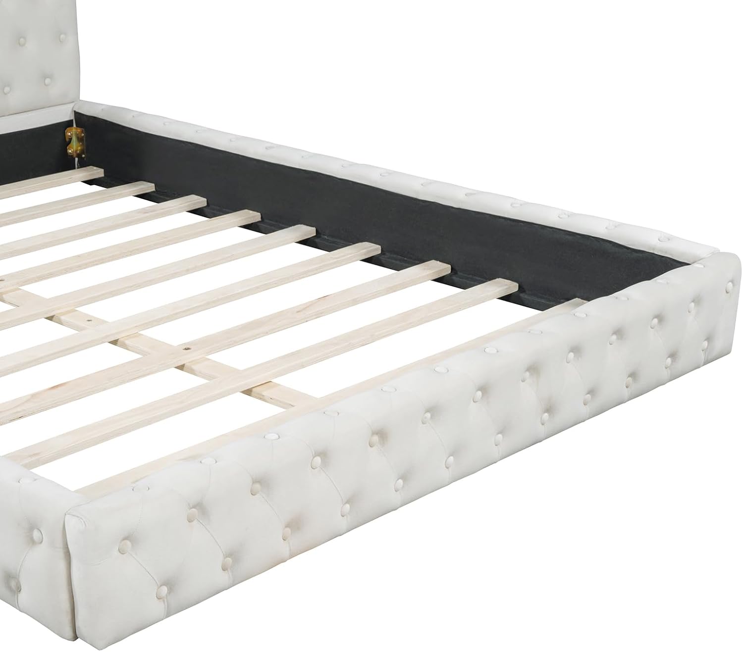 Modern Upholstered Queen Size Bed | Premium Fabric Bed