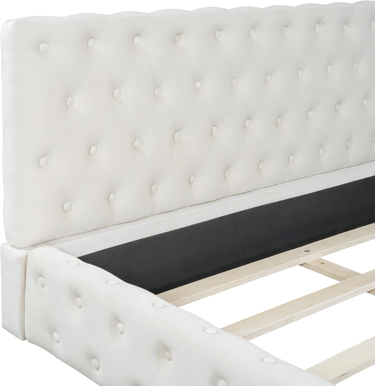 Modern Upholstered Queen Size Bed | Premium Fabric Bed