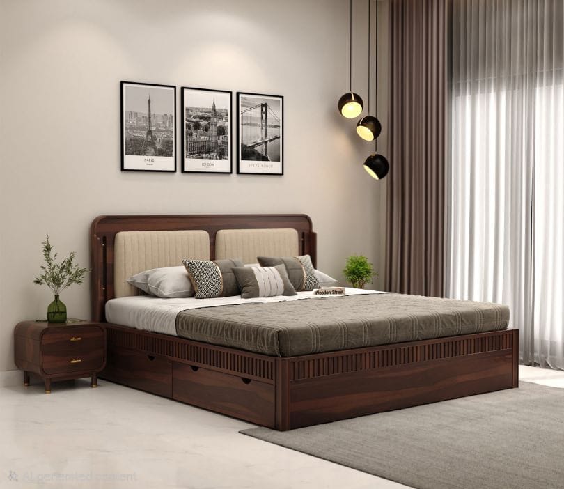Slumbra Premium Sheesham Wood Bed