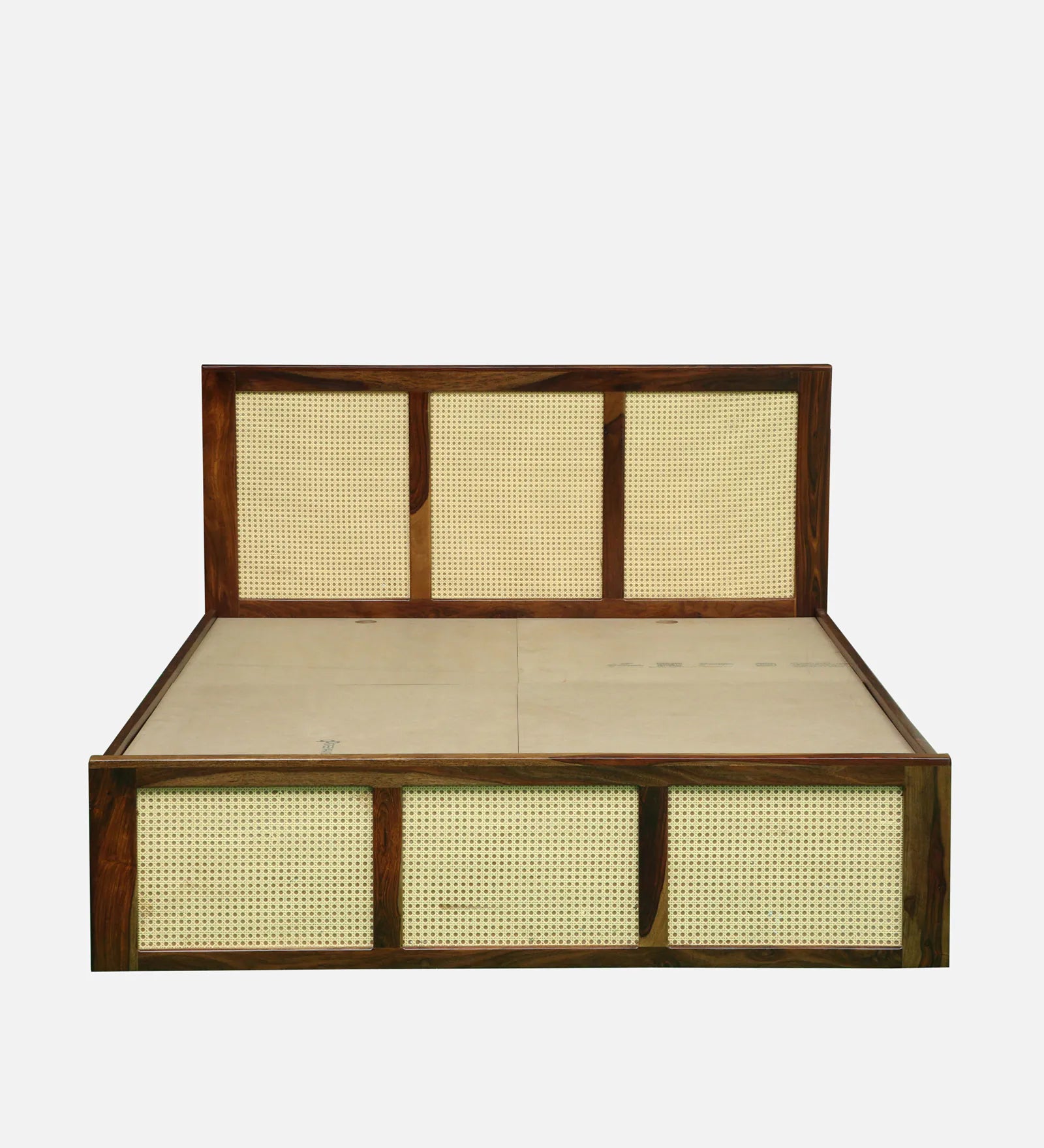 Rustic Wooden Bed With Storage