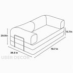 Custom Fabric Sofa Cum Bed  – Premium Comfort & Style