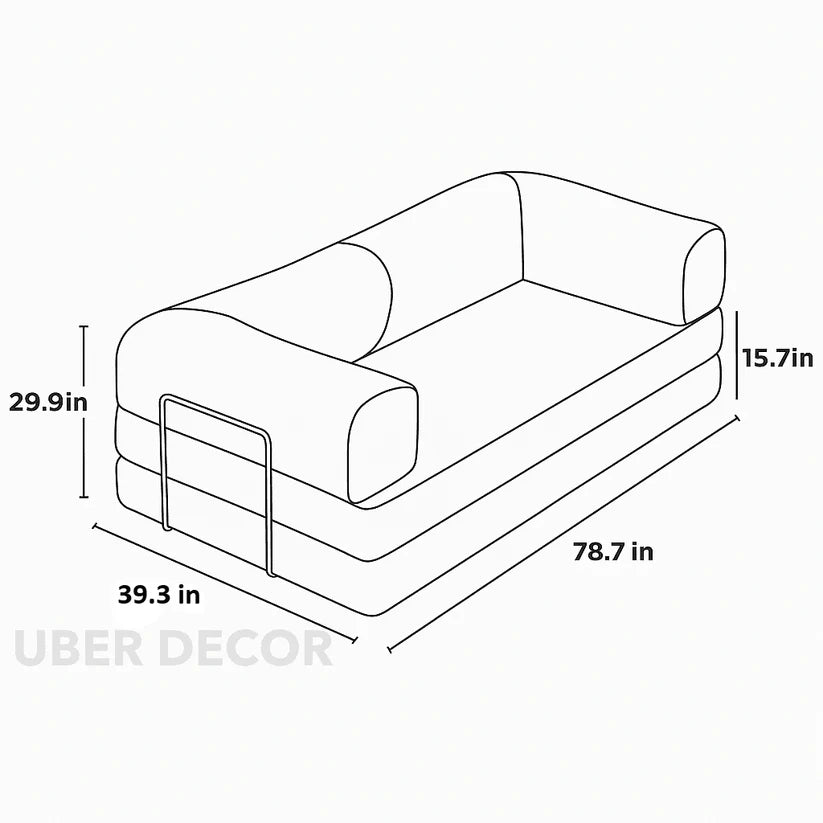 Custom Fabric Sofa Cum Bed  – Premium Comfort & Style