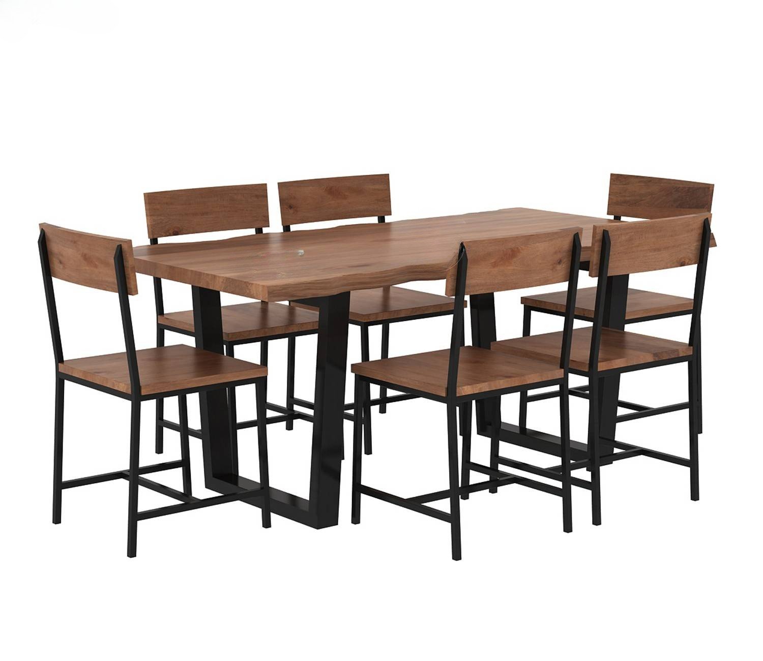 Live Edge 6 Seater Dining Set