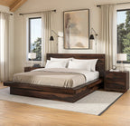 RestAura Modern Handcrafted Solid Wood Platform Bed