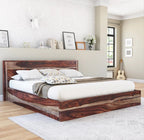 PlushMount Serenity Solid Wood Handcrafted Platform Bed