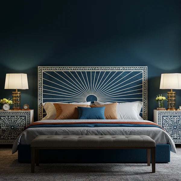 MoonRest Luxury Sunburst Inlay Bed