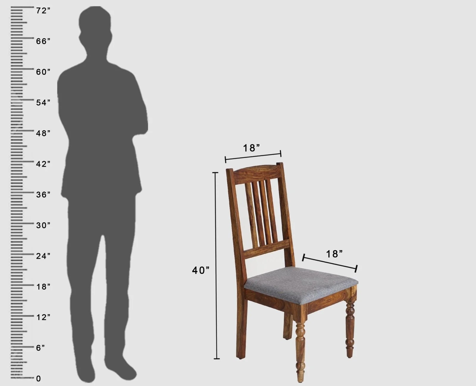 Restino Solid Wood Dining Chair Set