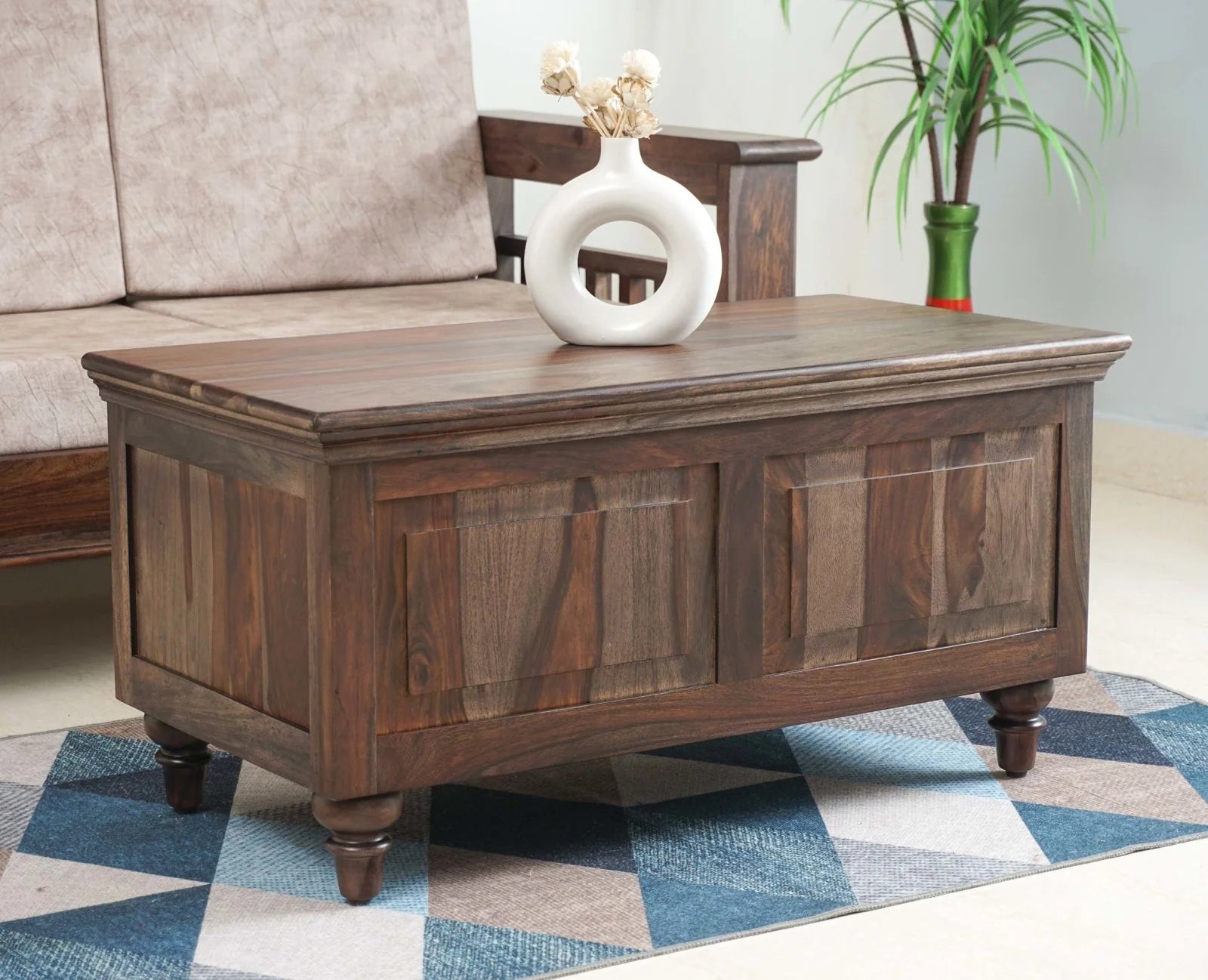 Pinewish Solid Wood  Trunk Box