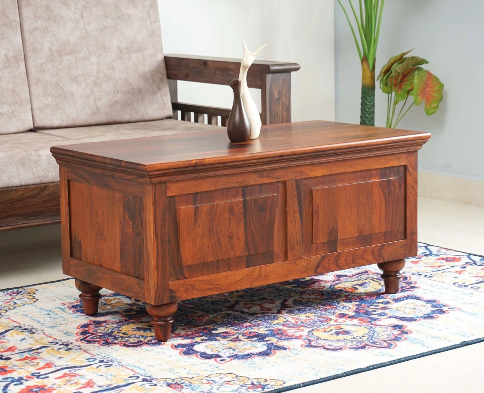 Pinewish Solid Wood  Trunk Box