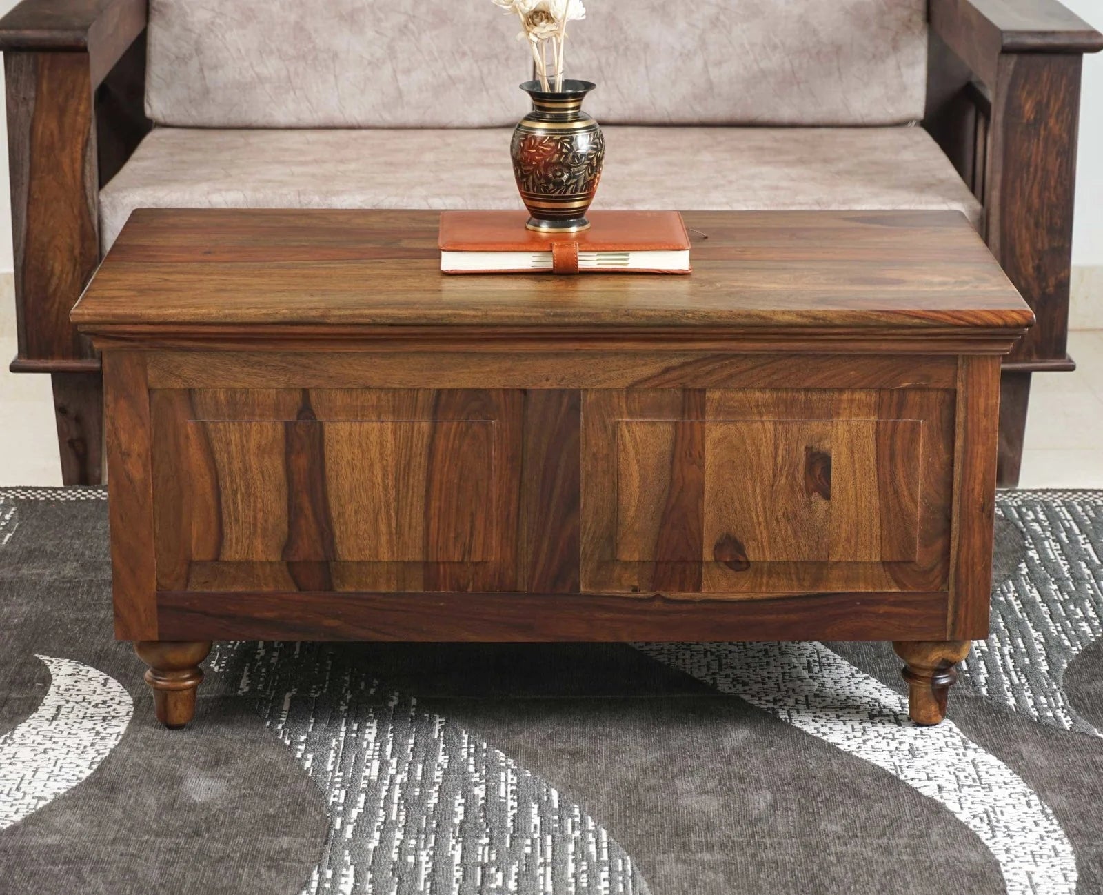 Pinewish Solid Wood  Trunk Box
