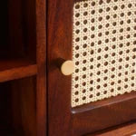 Cozyra Solid Wood One Door Wall Shelf