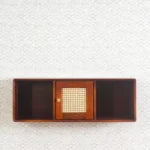 Cozyra Solid Wood One Door Wall Shelf