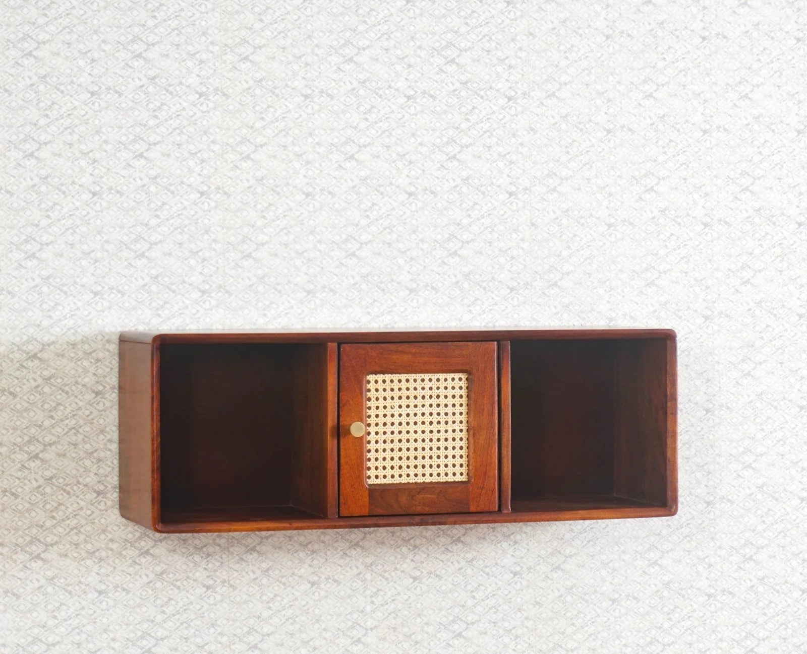 Cozyra Solid Wood One Door Wall Shelf