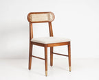 Walgloss Wooden Rattan Cane Chair Set