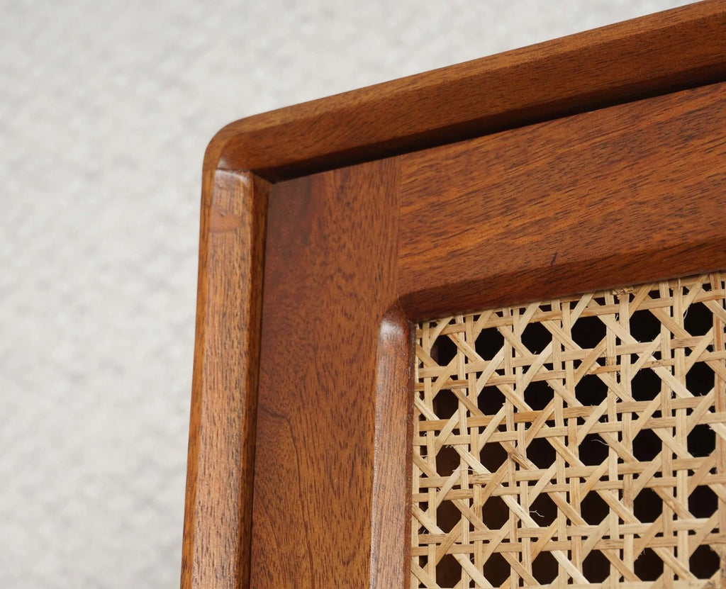 Acornix Solid Wood Rattan Cane Wardrobe