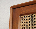 Acornix Solid Wood Rattan Cane Wardrobe