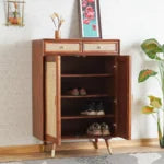 Maplenza Solid Wood Shoe Rack Cabinet