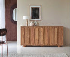 Relaxora Solid Wood Three Door Storage Tall Cabinet