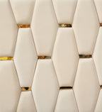 Velvet Upholstered Bed In White color With Box Storage