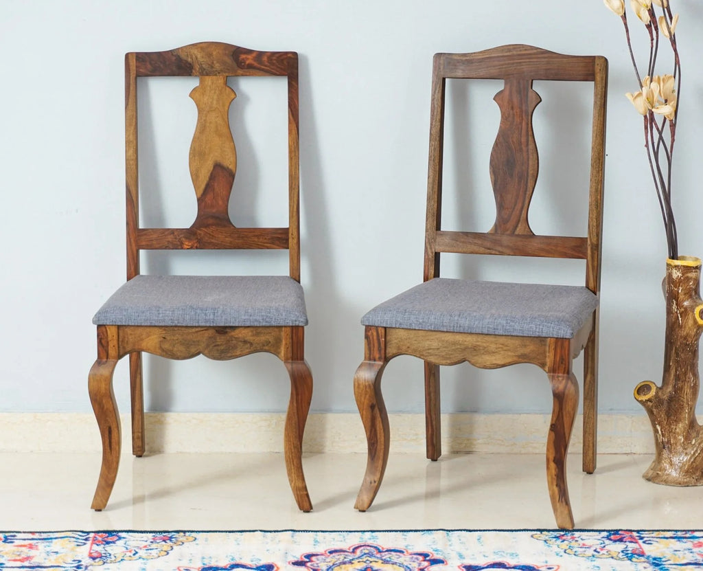 Varnesia Sheesham Wood Dining Chair Set
