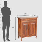 Polivene Sheesham Wood Shoe Rack