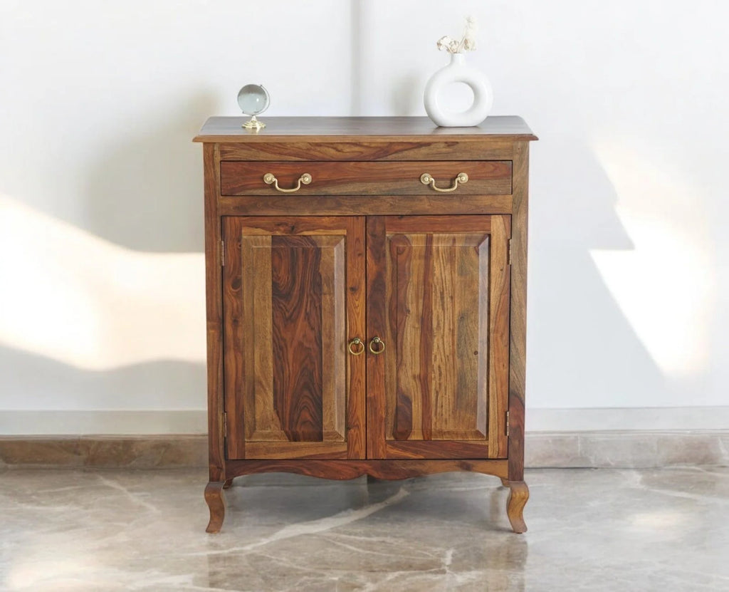 Polivene Sheesham Wood Shoe Rack