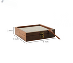 Brown Decorative Multi Purpose Spice Box With Nine Partitions And Spoon