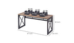 Zuno Wood and Metal Industrial Office Table