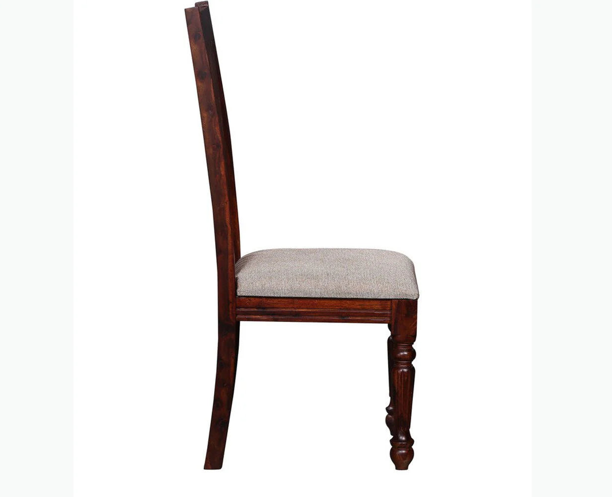 Reclino Sheesham Wood Dining Chair Set Of Two