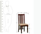 Reclino Sheesham Wood Dining Chair Set Of Two