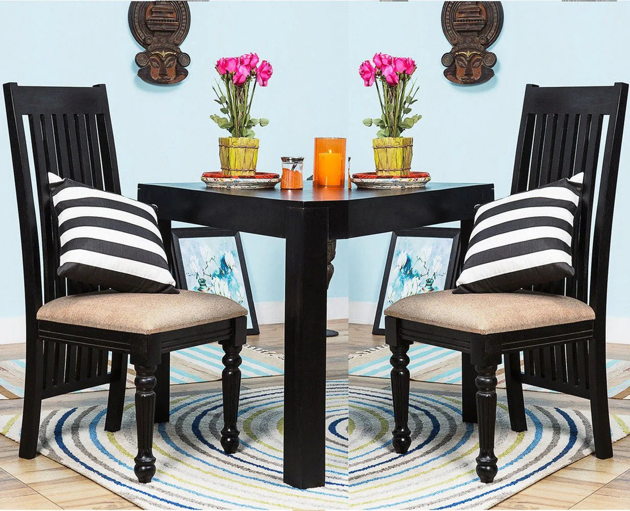 Reclino Sheesham Wood Dining Chair Set Of Two