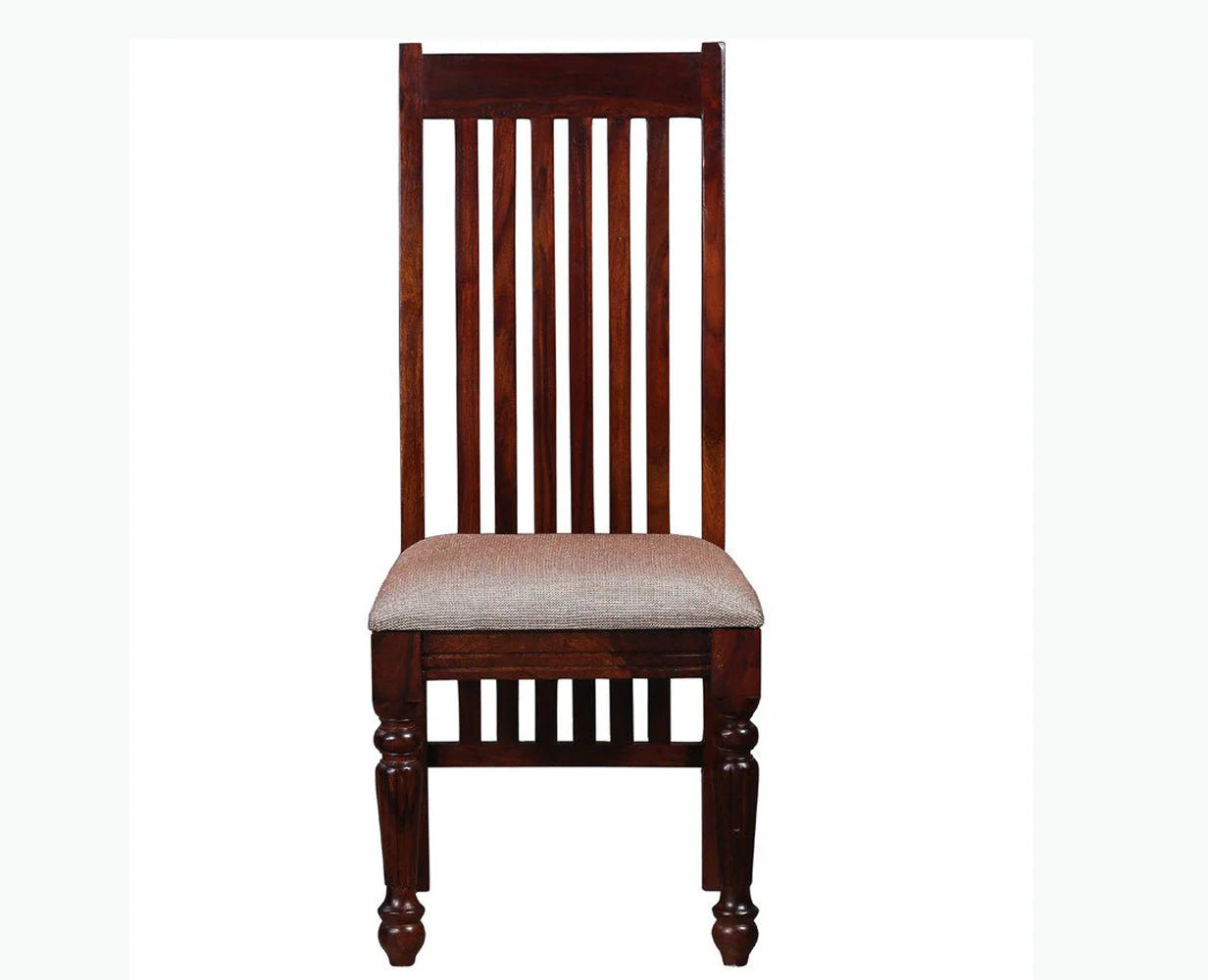 Reclino Sheesham Wood Dining Chair Set Of Two