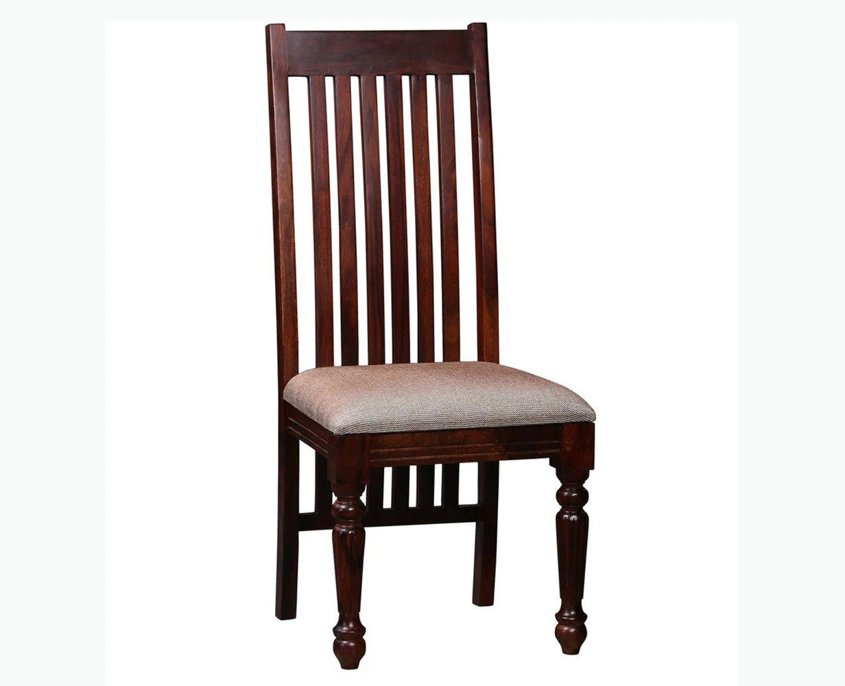 Reclino Sheesham Wood Dining Chair Set Of Two