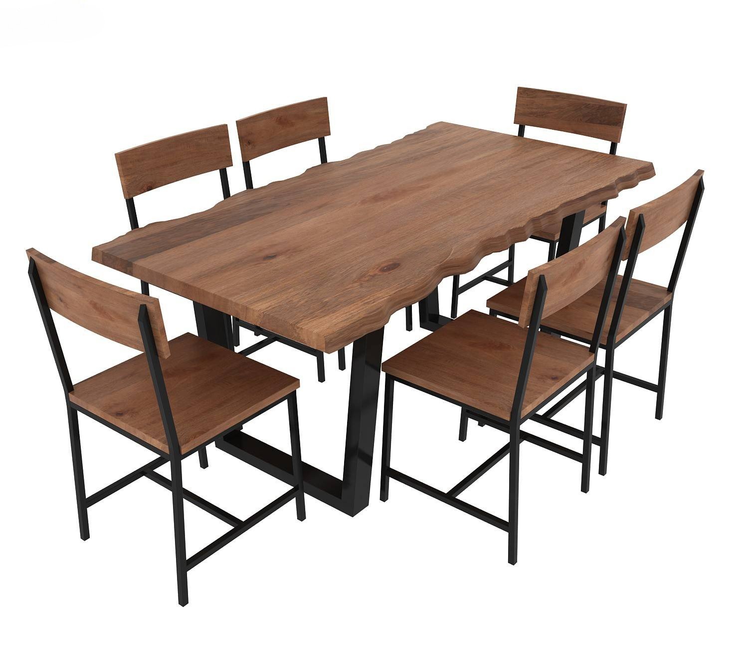 Live Edge 6 Seater Dining Set