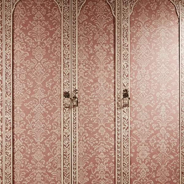 SpaceWoven Handcrafted Wooden Wardrobe with Floral Inlay Design | Luxury Handmade Wardrobe