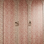 SpaceWoven Handcrafted Wooden Wardrobe with Floral Inlay Design | Luxury Handmade Wardrobe