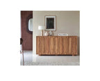 Relaxora Solid Wood Three Door Storage Tall Cabinet