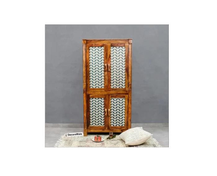 Montrea Majestic Hand-Painted Wooden Wardrobe – 2 Door Design